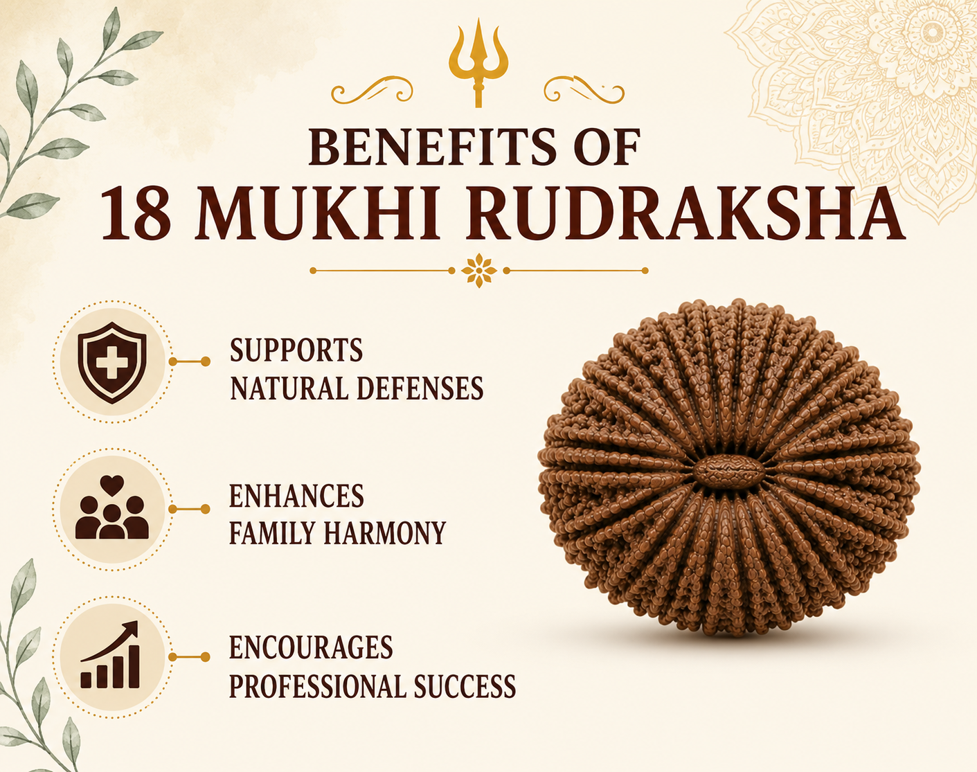 18 Mukhi Rudraksha (Nepal Origin)